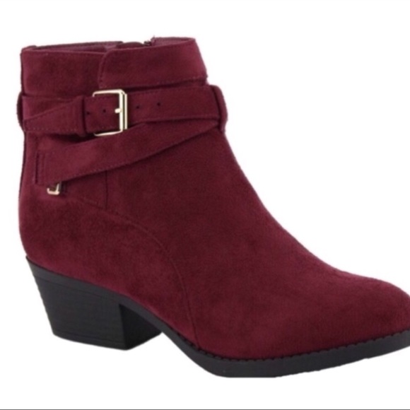 Wine Buckle Booties - Picture 2 of 2